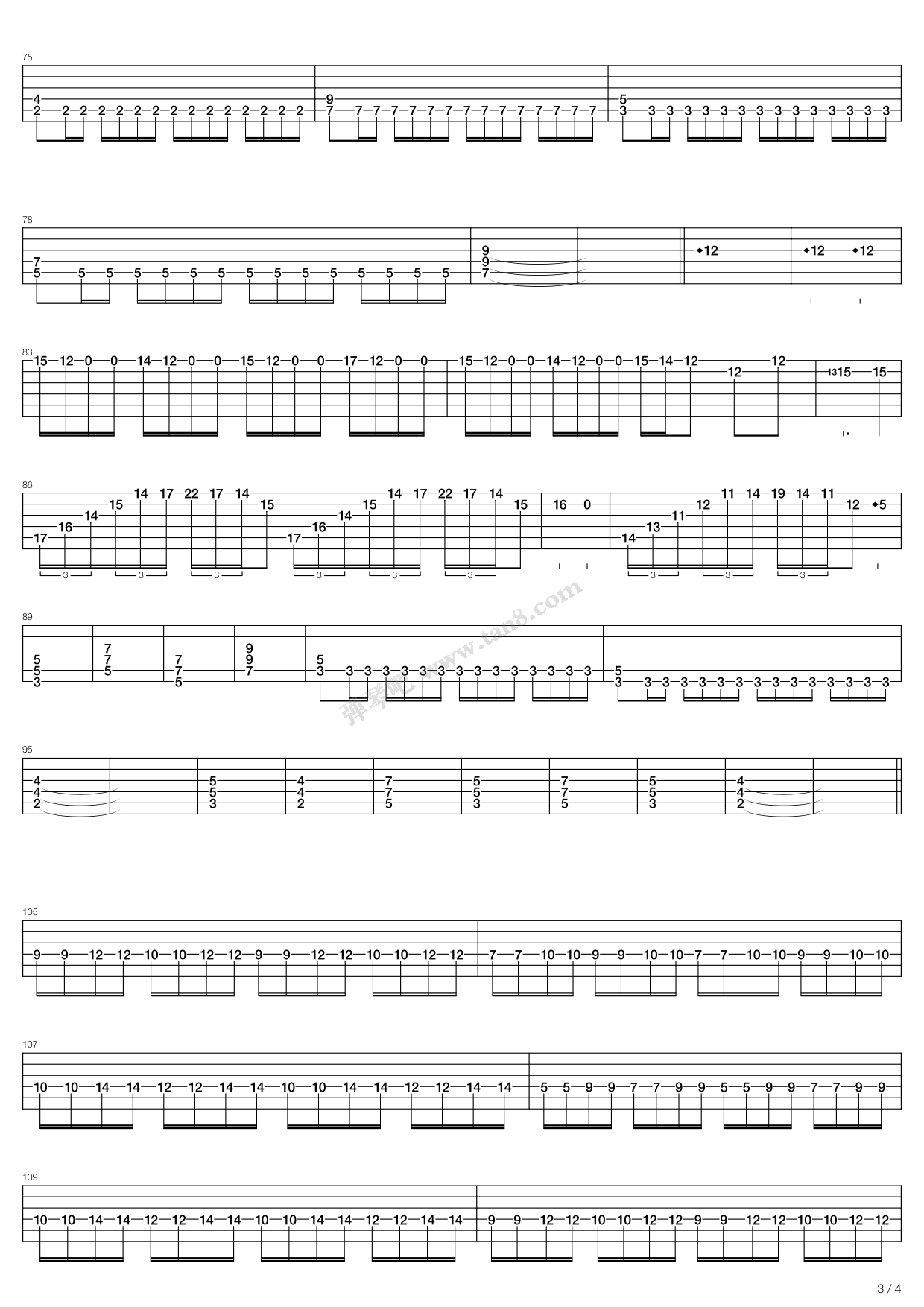 《Chosen One》吉他谱-C大调音乐网