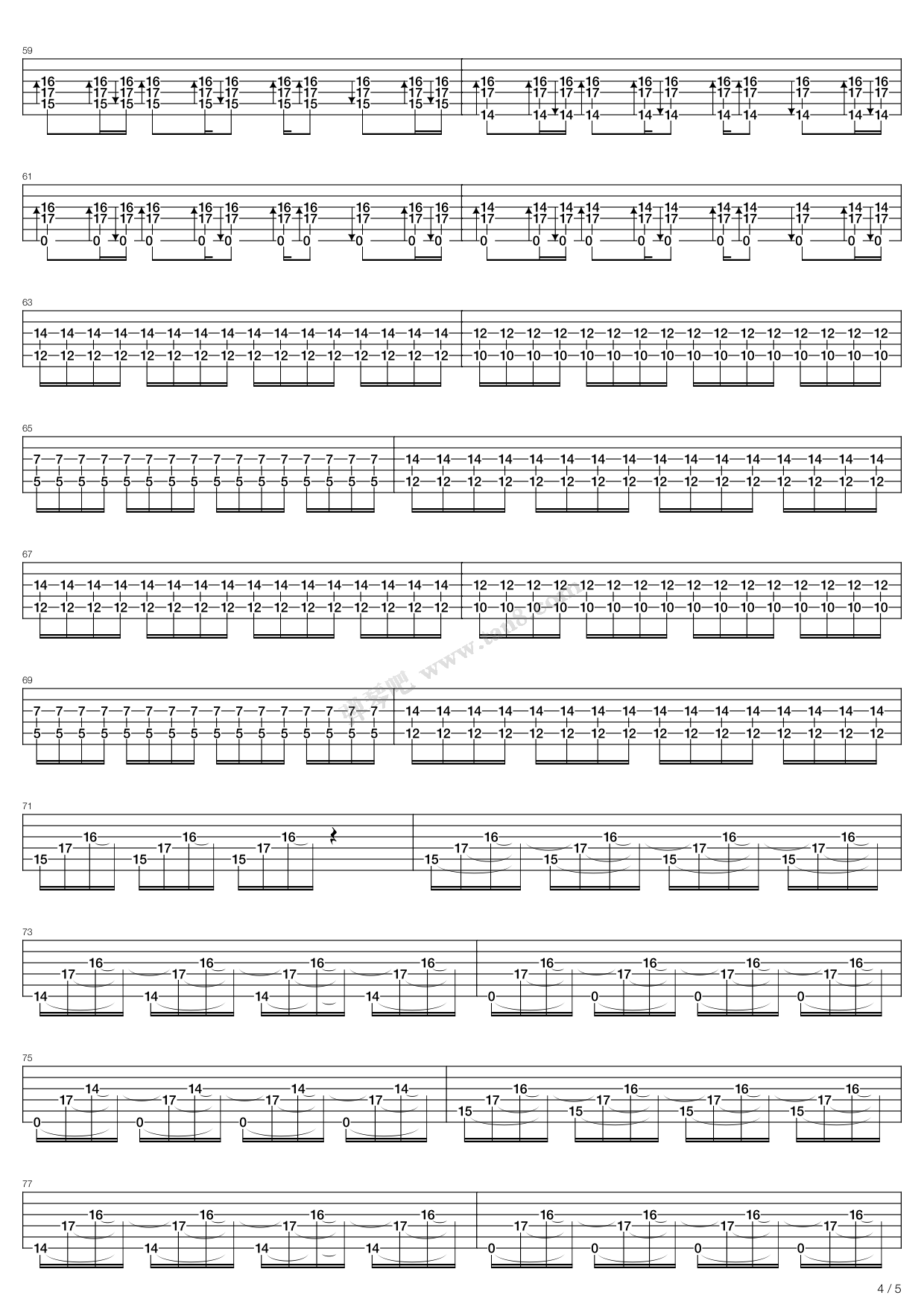 《Last Train Home》吉他谱-C大调音乐网