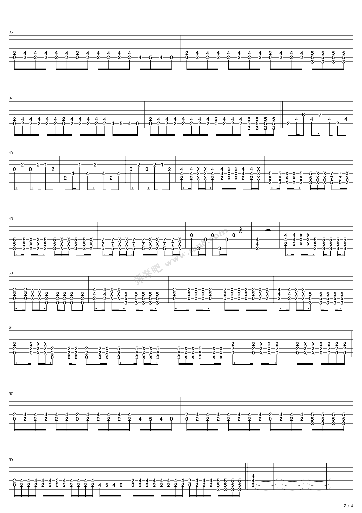 《What Have You Done》吉他谱-C大调音乐网