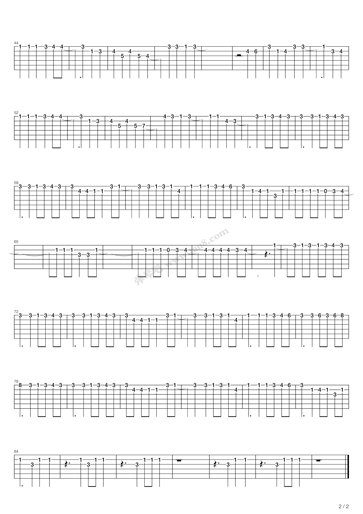 《学生手册》吉他谱-C大调音乐网