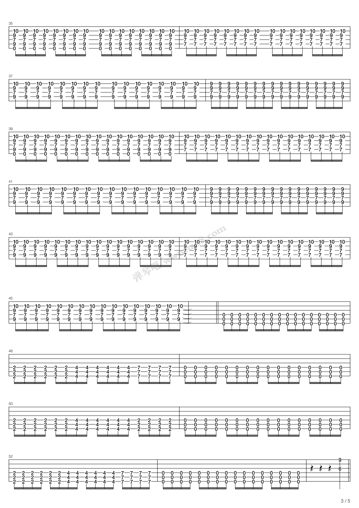 《Rooftops》吉他谱-C大调音乐网