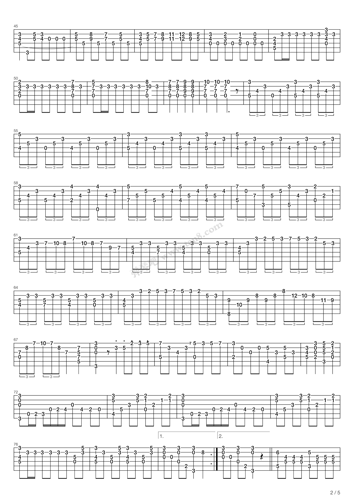 《Sonate In C Op15b》吉他谱-C大调音乐网