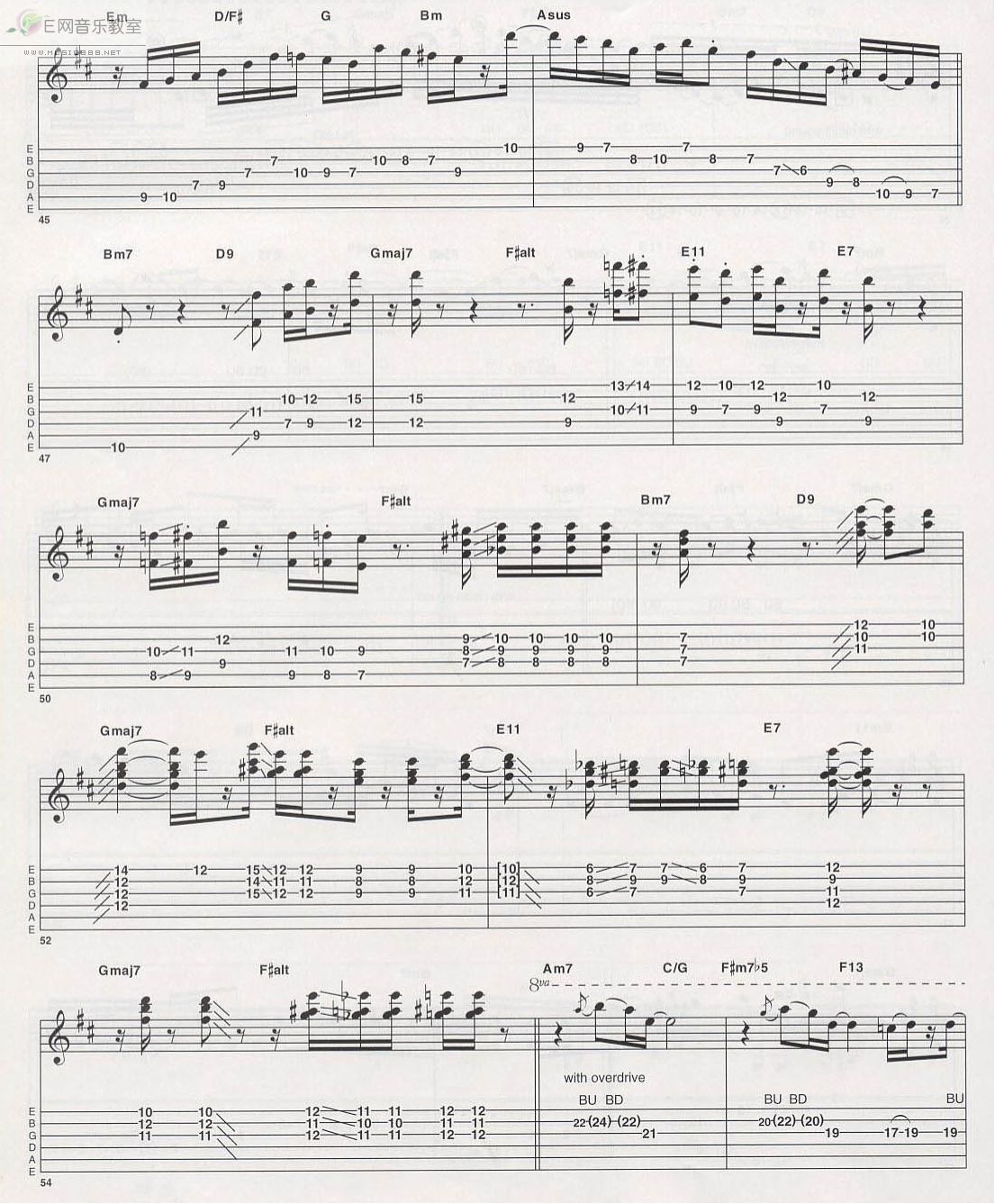 《Wonderful Slippery Thing-Guthrie Govan(吉他谱)》吉他谱-C大调音乐网