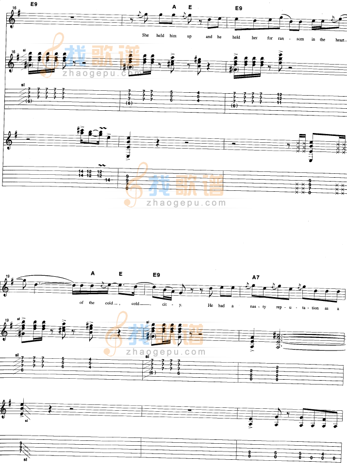 《Life In The Fast Lane - 原版扫描吉他谱》吉他谱-C大调音乐网