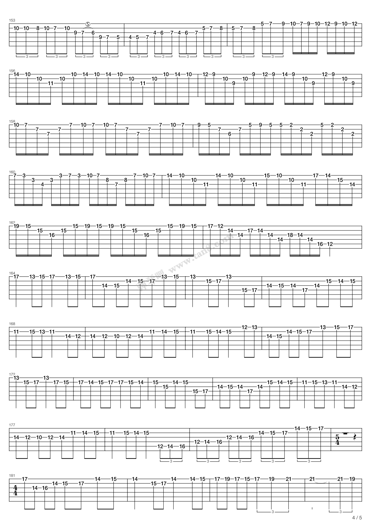 《Canon Rock(Gp4)》吉他谱-C大调音乐网