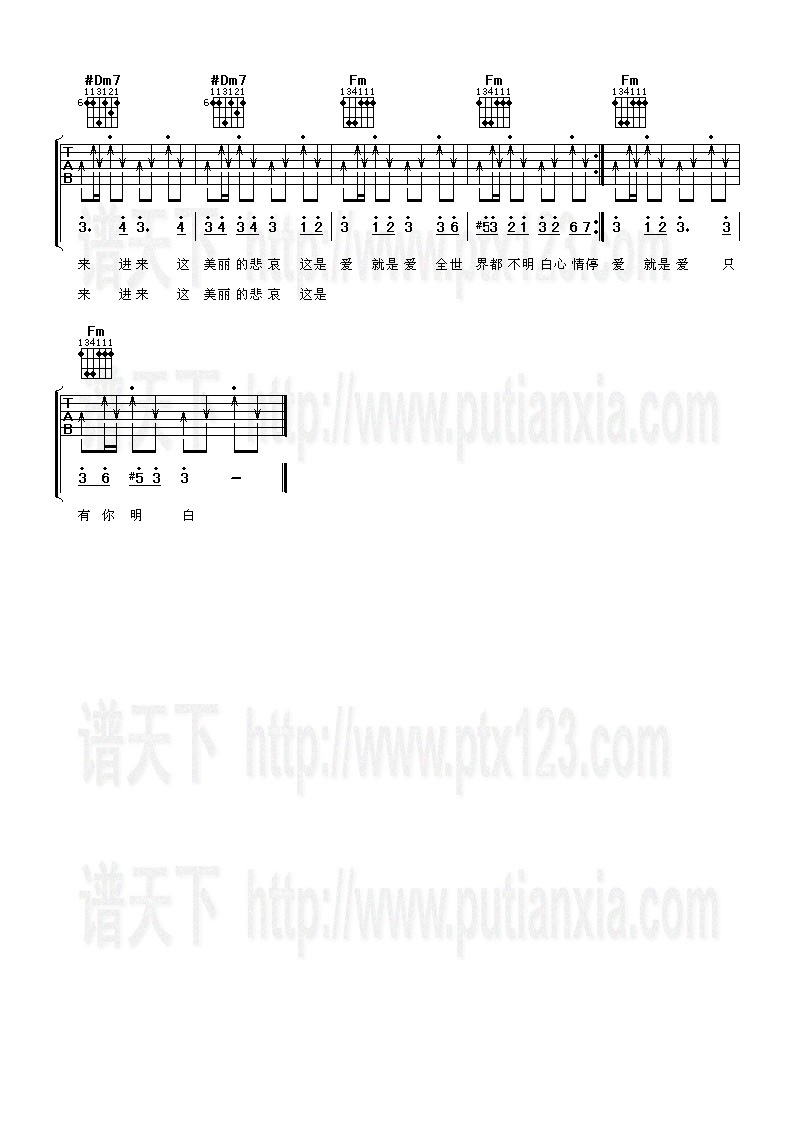 《杀手》吉他谱-C大调音乐网