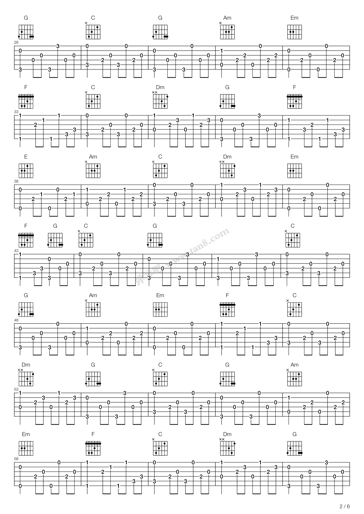 《恋爱症候群》吉他谱-C大调音乐网