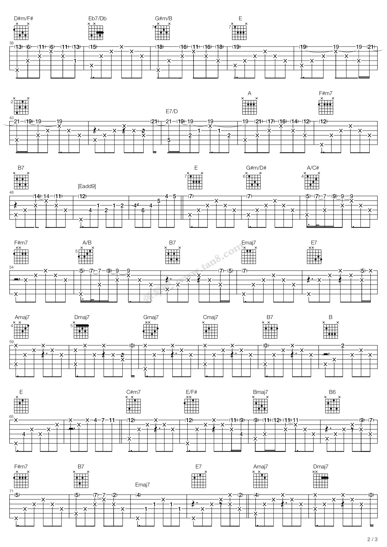 《Cavatina》吉他谱-C大调音乐网