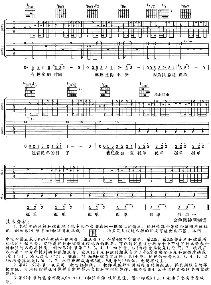 一辈子的孤单（粉红女郎主题歌）-C大调音乐网