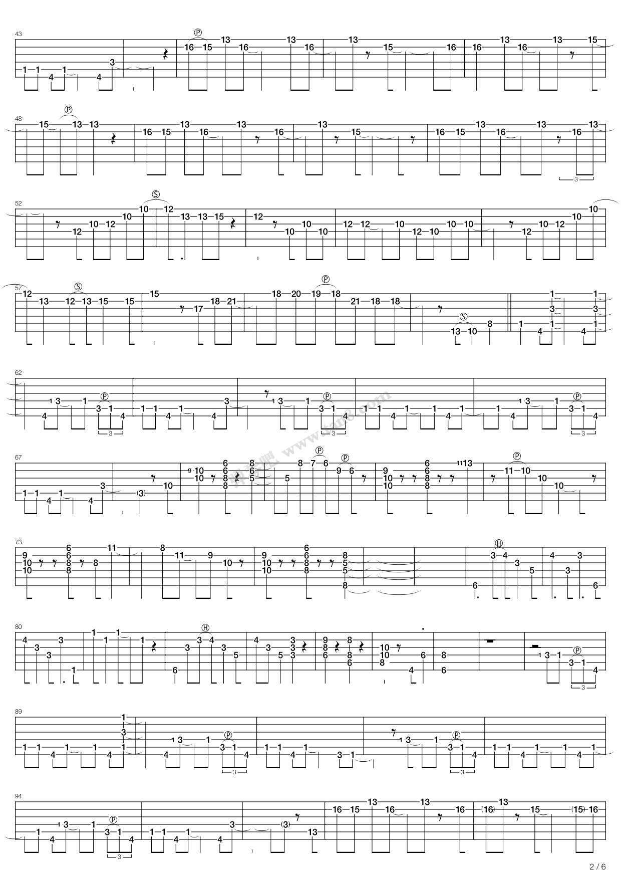 《Zap》吉他谱-C大调音乐网