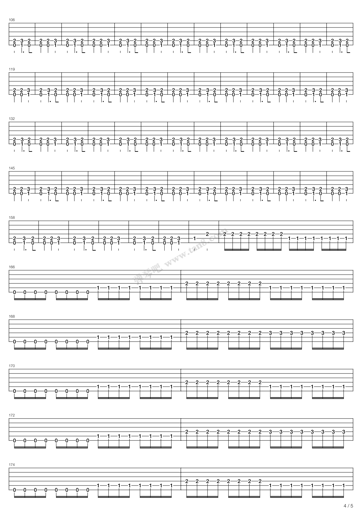 《Freezing Moon》吉他谱-C大调音乐网