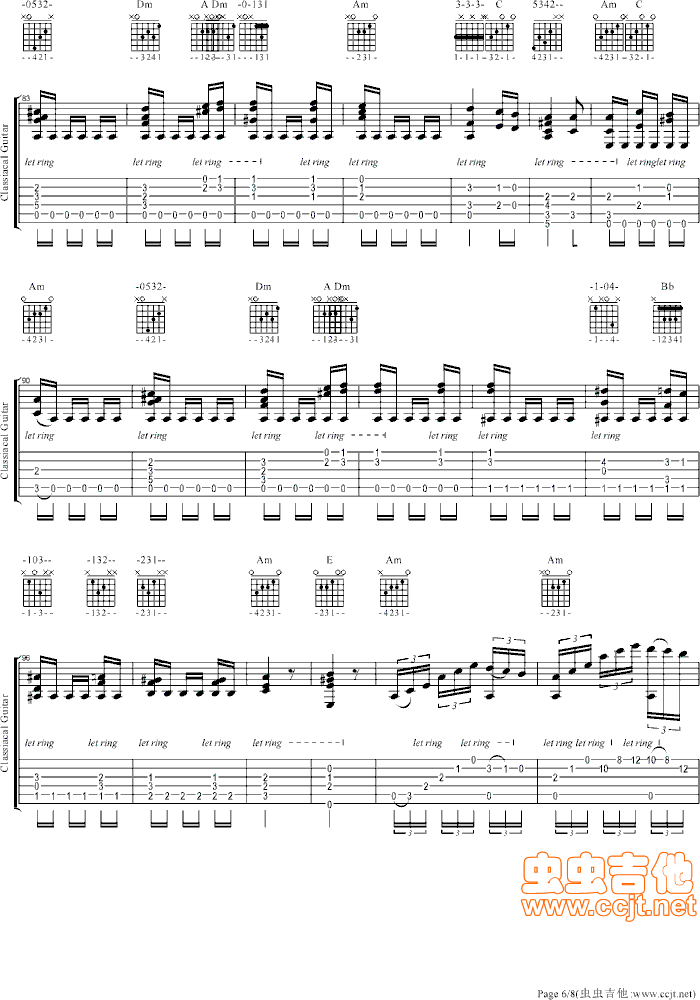 《致爱丽丝-最完美详尽版-献给爱丽丝》吉他谱-C大调音乐网