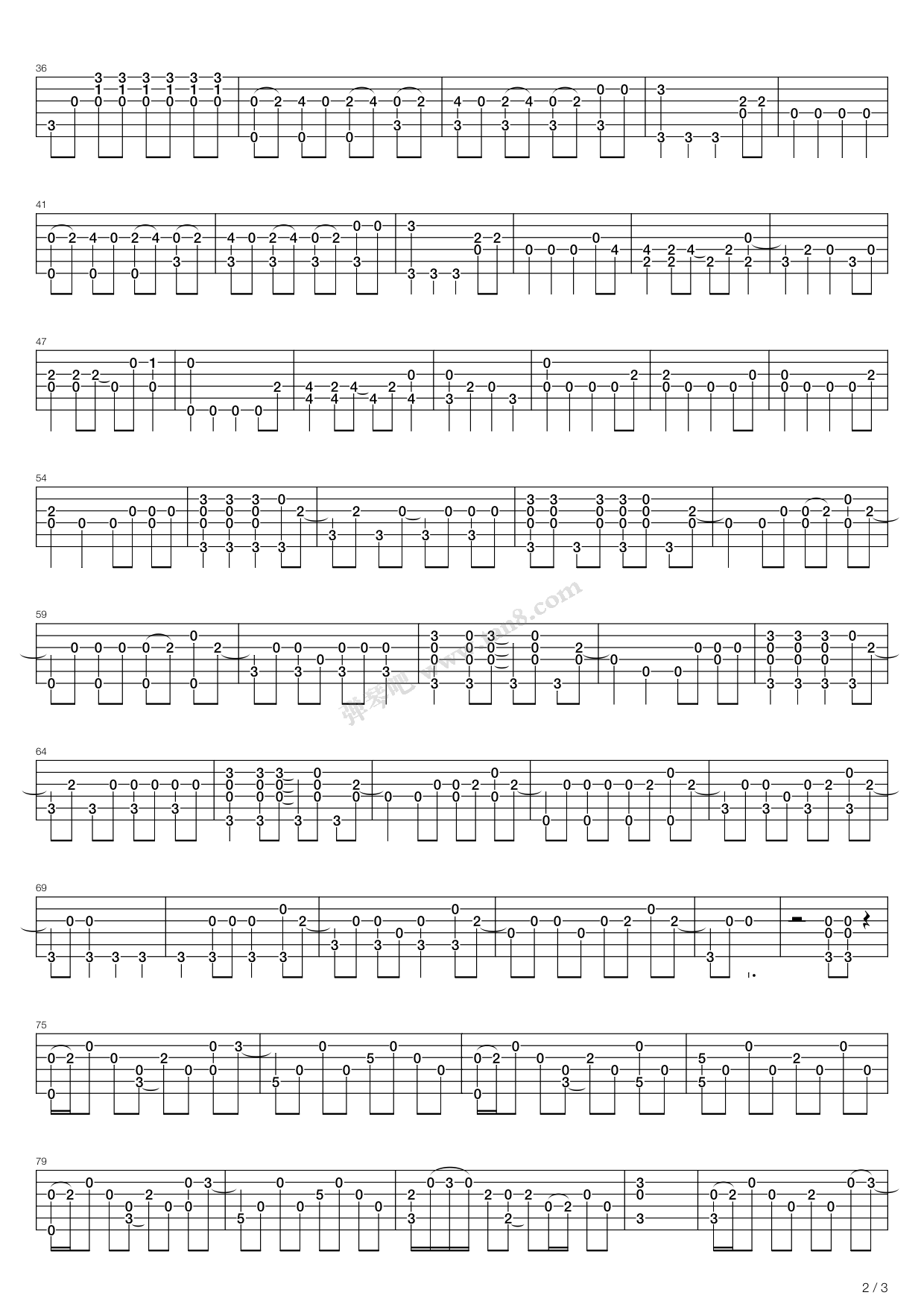 《你的名字 - 前前前世 ぜんぜんぜんせ》吉他谱-C大调音乐网