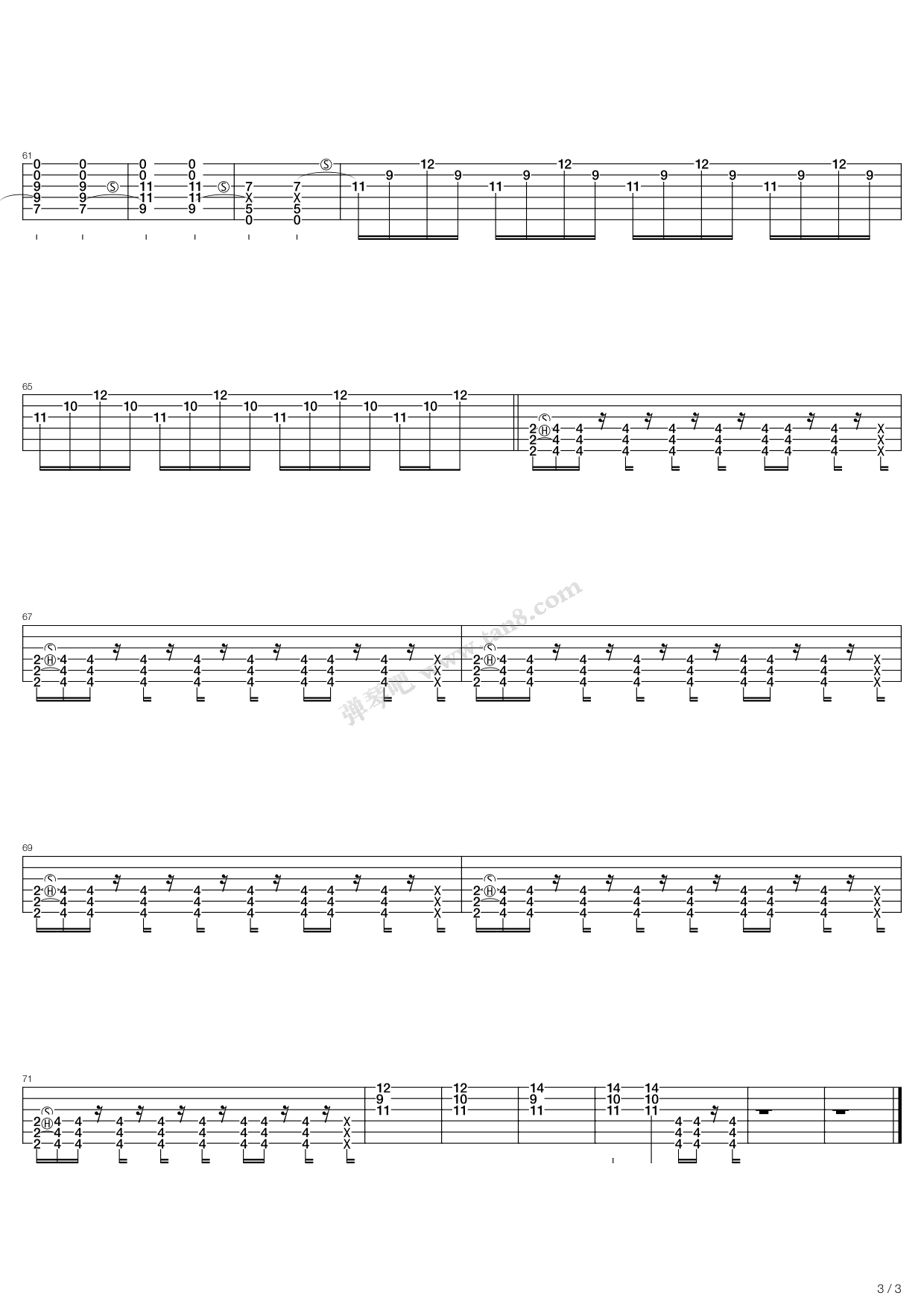 《To Hell We Ride》吉他谱-C大调音乐网