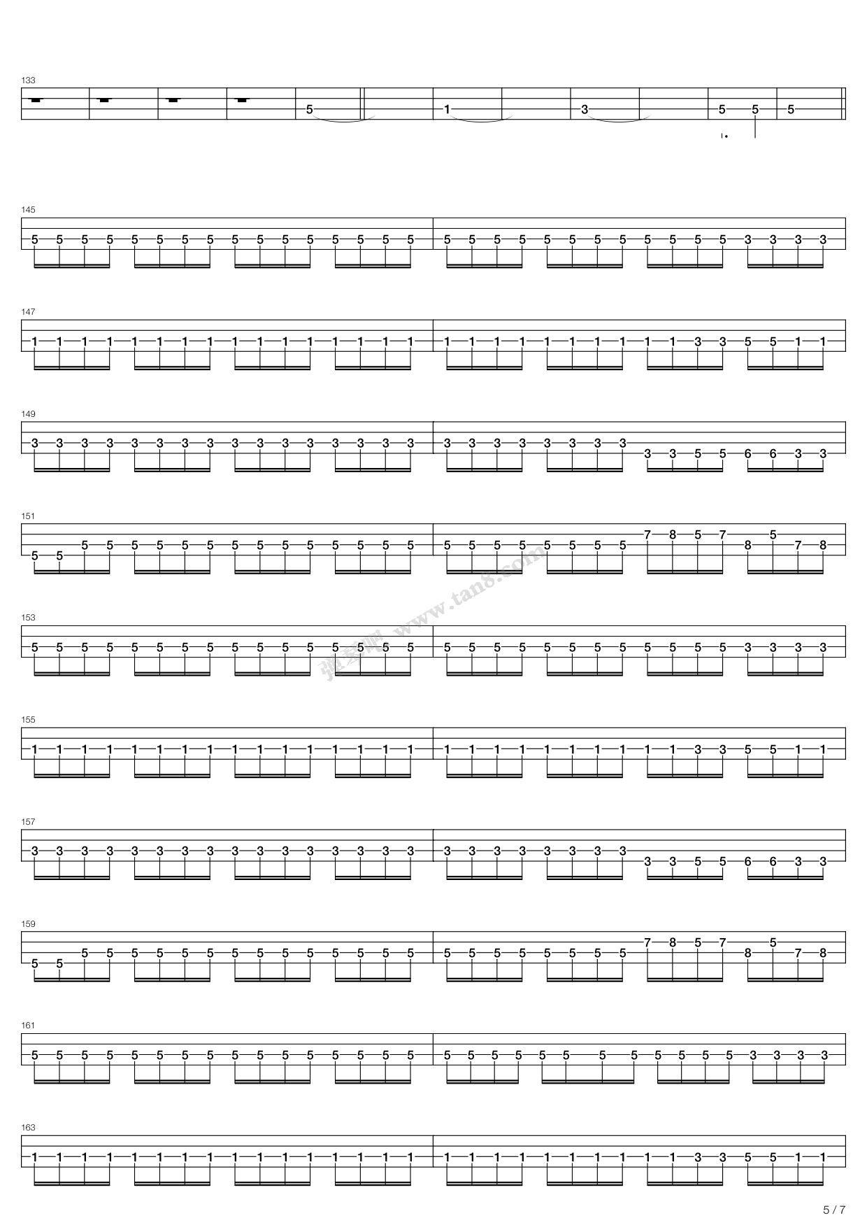 《Black Diamond》吉他谱-C大调音乐网