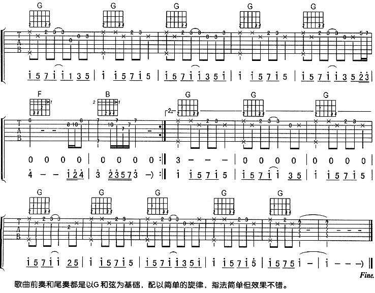 《终于吉他谱》吉他谱-C大调音乐网