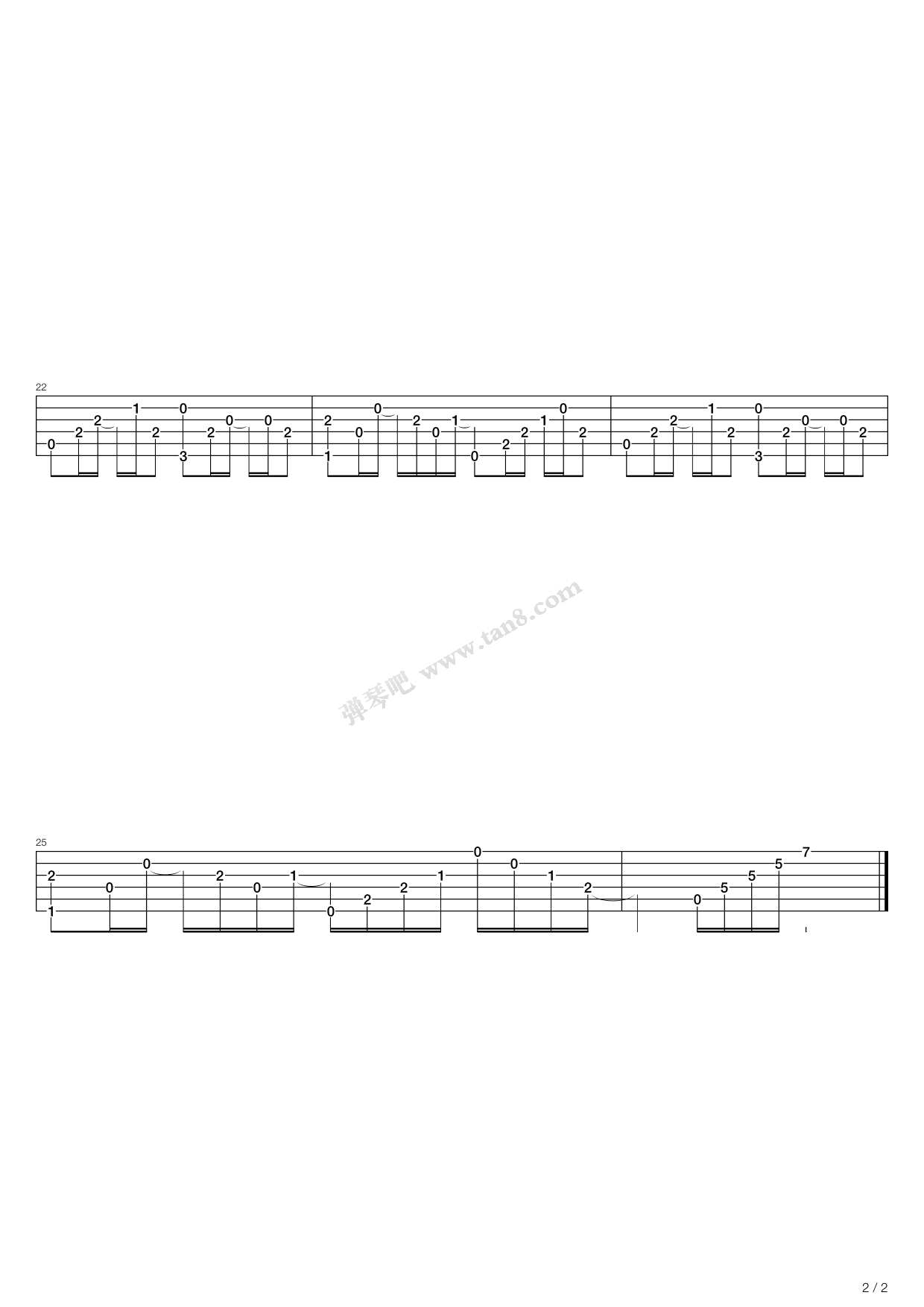 《Hazy Moon》吉他谱-C大调音乐网