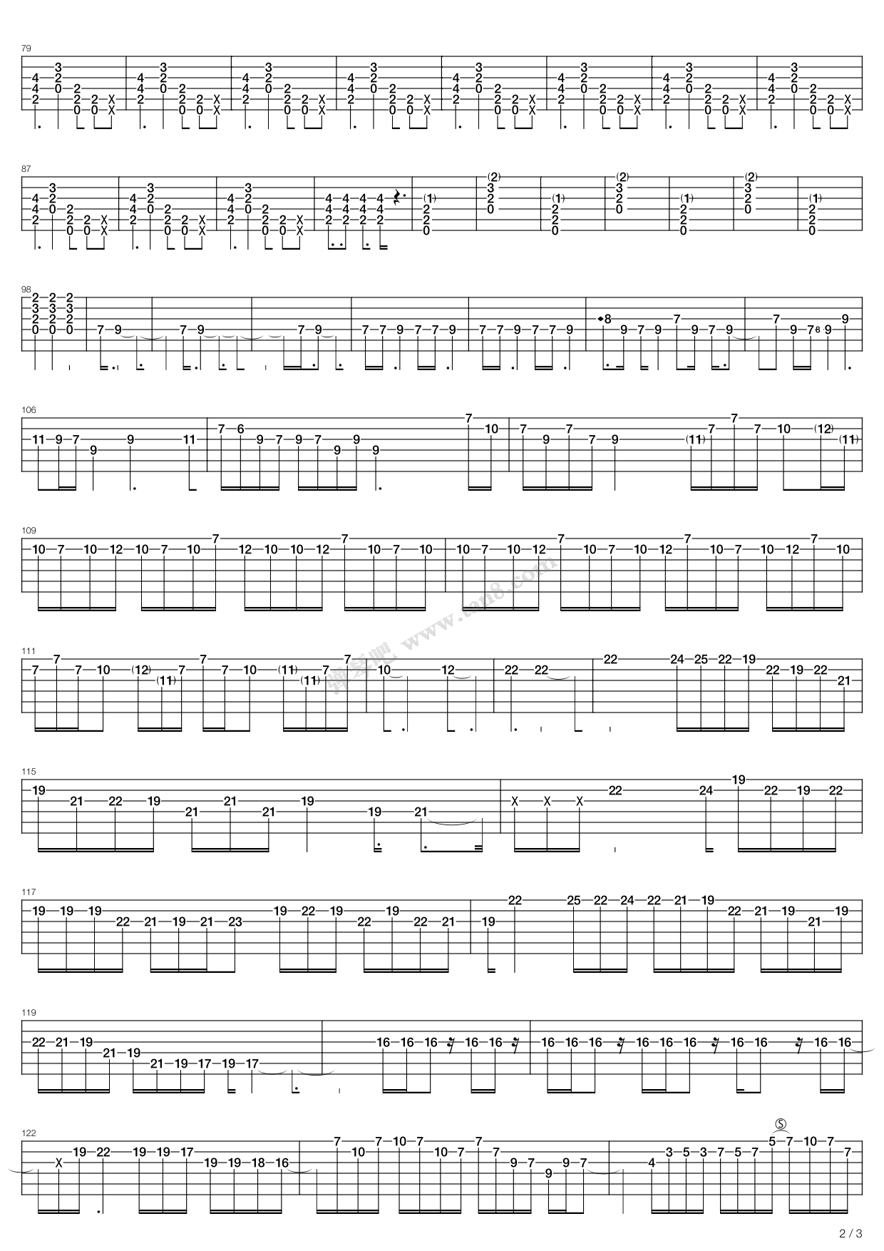 《Overdose》吉他谱-C大调音乐网