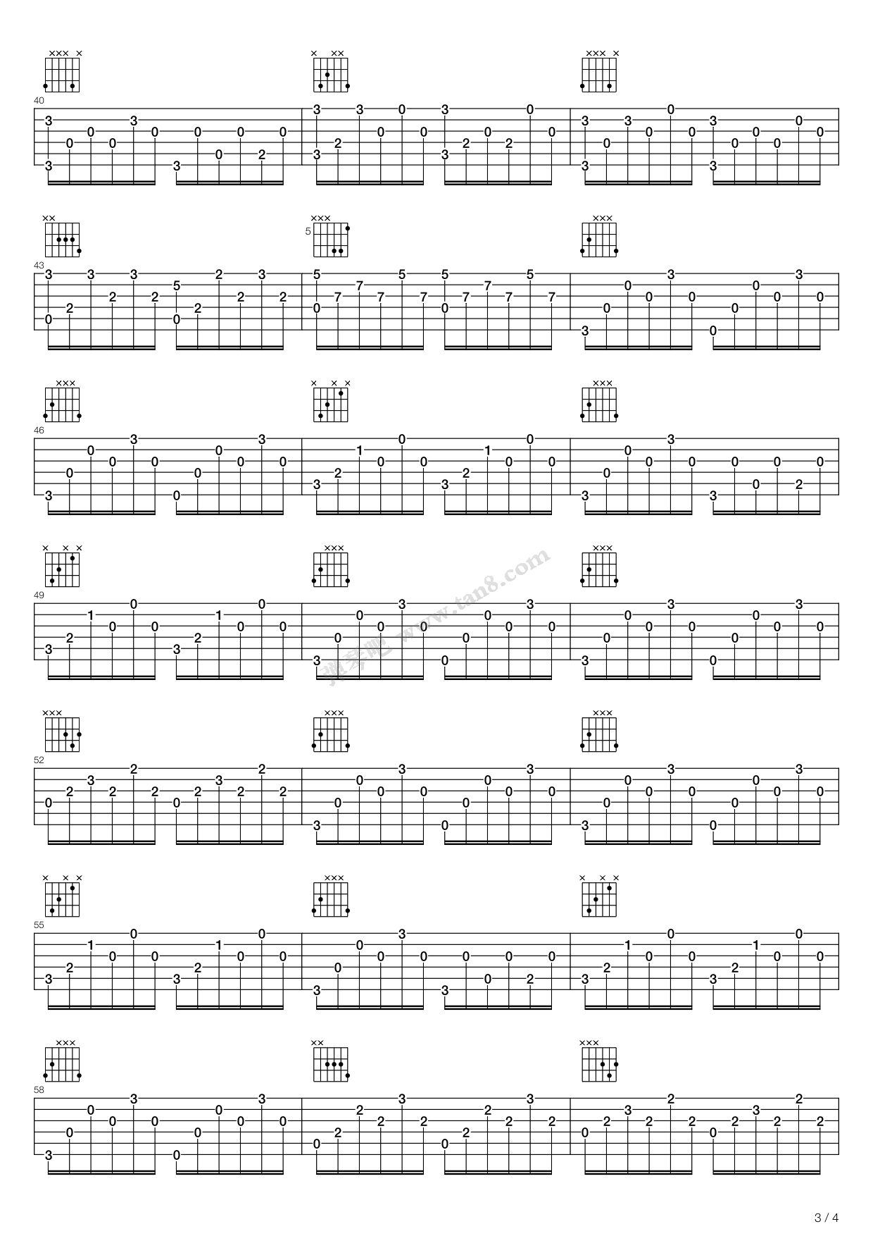 《光阴的故事》吉他谱-C大调音乐网