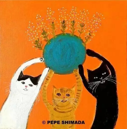 猫neko|尤克里里ukulele曲谱教学插画（Pepe shimada）桃子&鱼仔-C大调音乐网