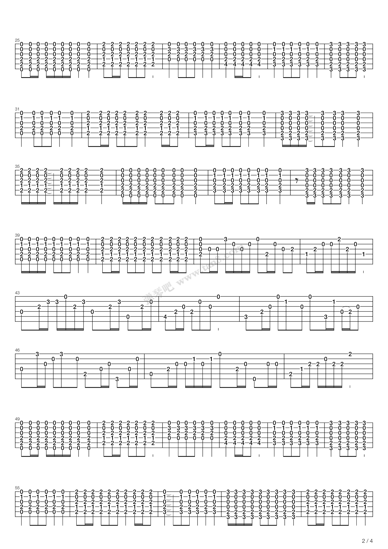 《Hotel California (加州旅馆)》吉他谱-C大调音乐网