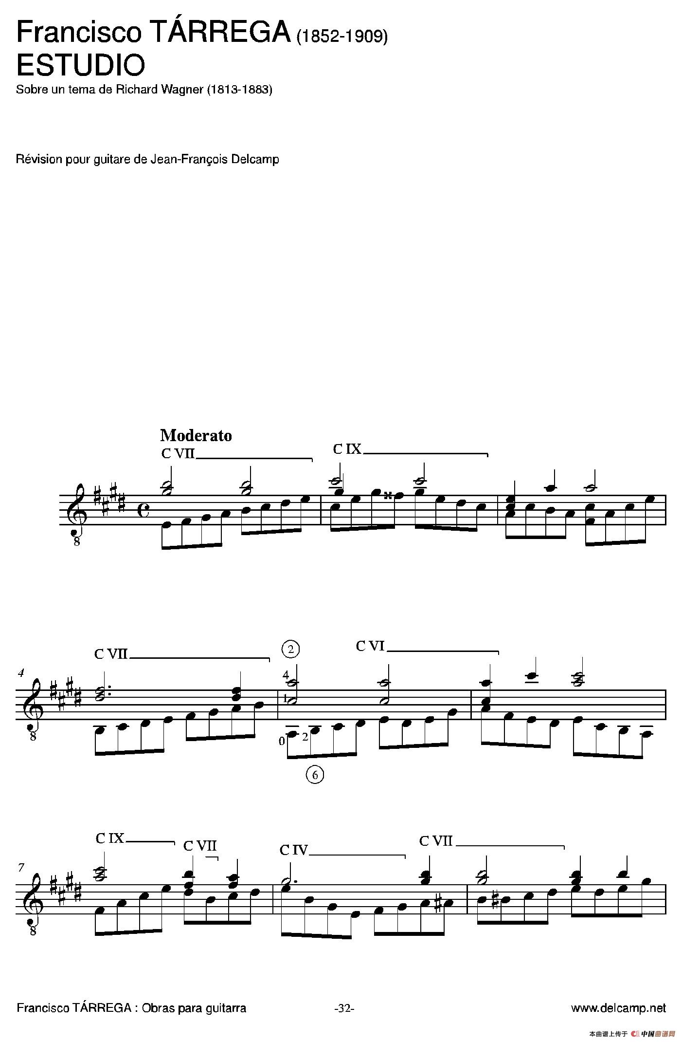 《《塔雷加作品全集》第2部分（古典吉他）》吉他谱-C大调音乐网