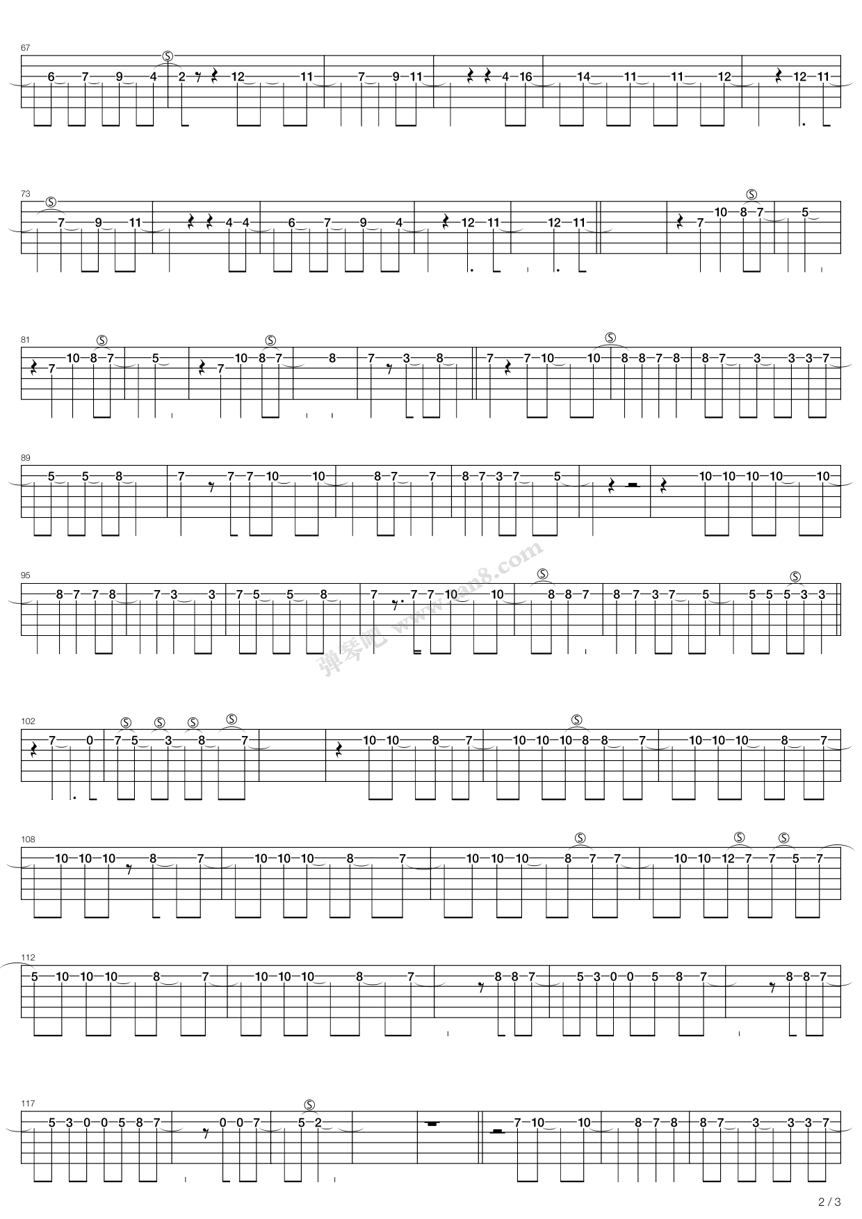 《Historia Calamitatum》吉他谱-C大调音乐网