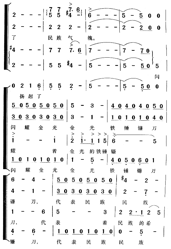 《在灿烂阳光下 合唱谱》吉他谱-C大调音乐网