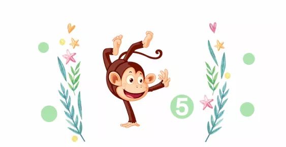 亲子英文歌《Five Little Monkeys》尤克里里谱教学-C大调音乐网