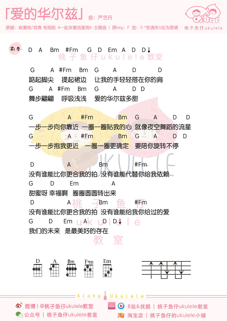 《一起来看流星雨》OST合集丨尤克里里弹唱谱-C大调音乐网
