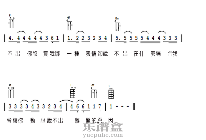 《旅行的意义》 陈绮贞 ukulele尤克里里谱子-C大调音乐网