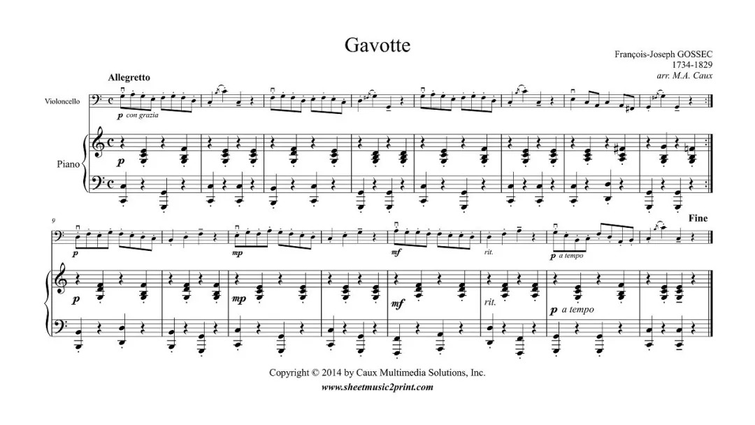古典指弹 | 戈赛克〈加沃特舞曲Gavotte〉尤克里里指弹教学-C大调音乐网