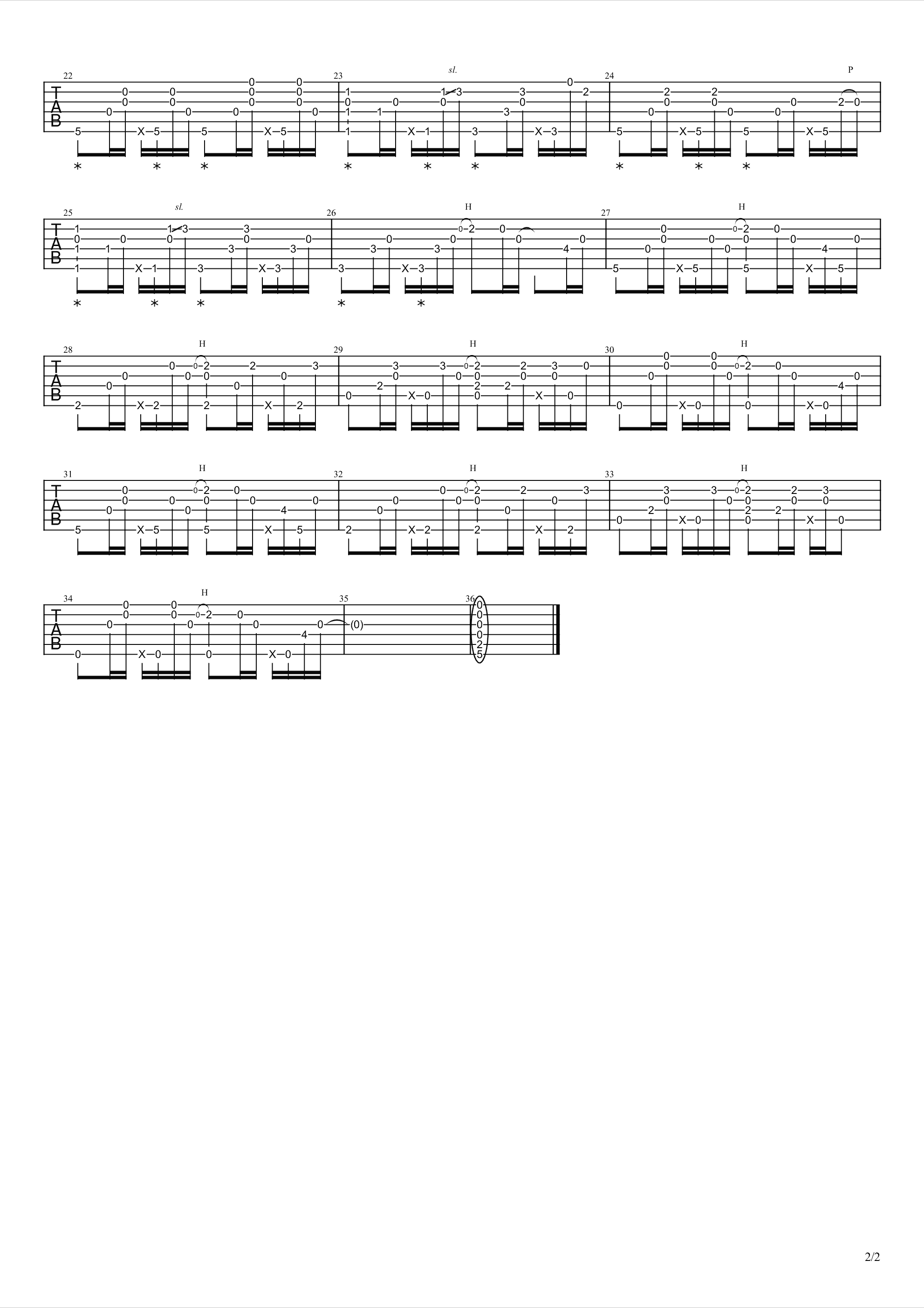 You Are Not Alone指弹谱_孙培博版本_吉他指弹视频-C大调音乐网