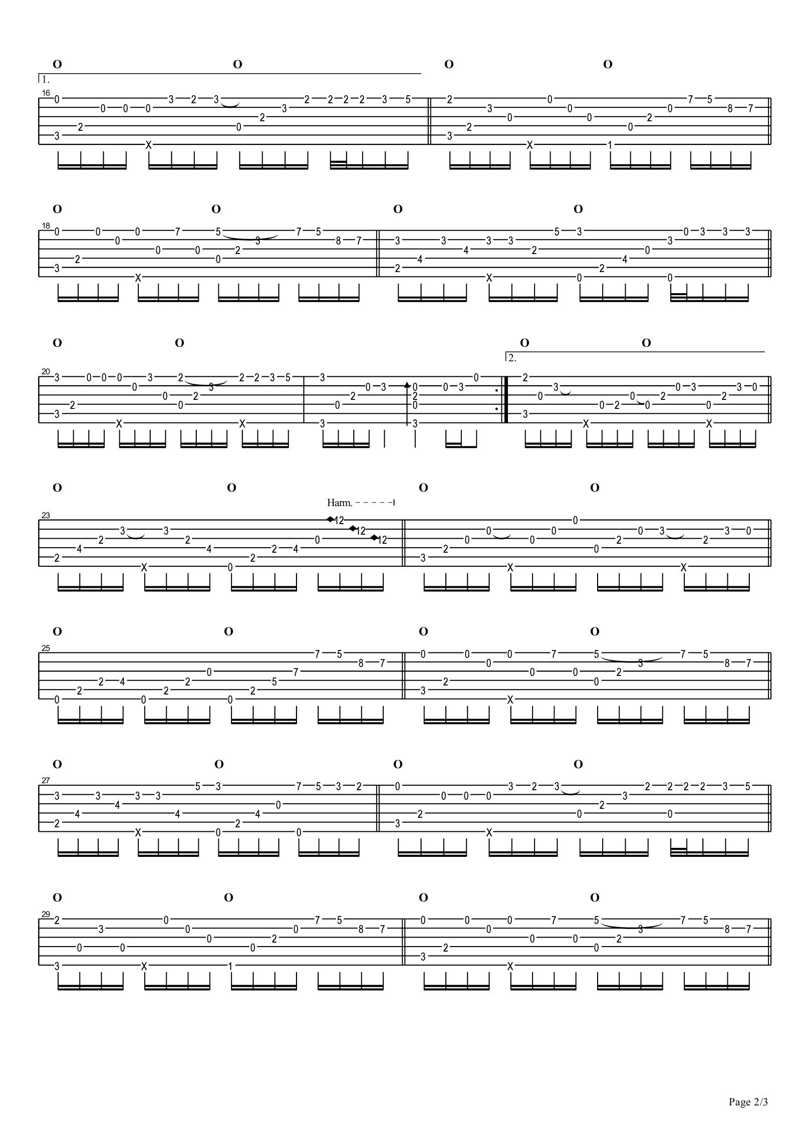 赵方婧《尽头》指弹谱_吉他独奏谱_抖音神曲-C大调音乐网