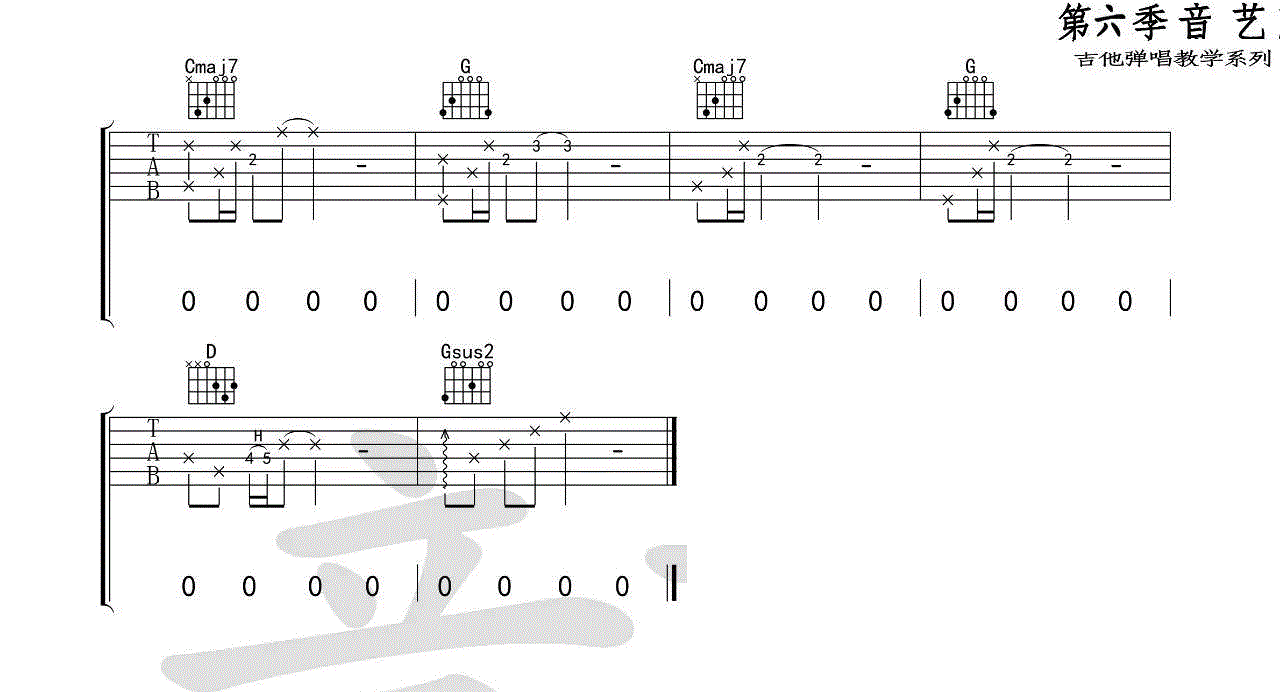 如斯吉他谱_丢火车乐队_G调六线谱标准版-C大调音乐网