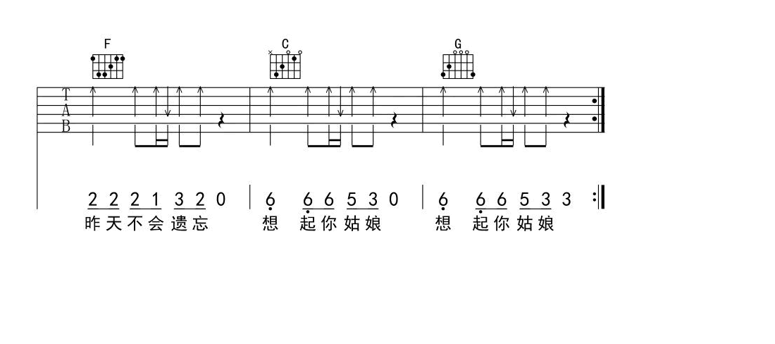 9277吉他谱_深七_C调图片谱完整版-C大调音乐网