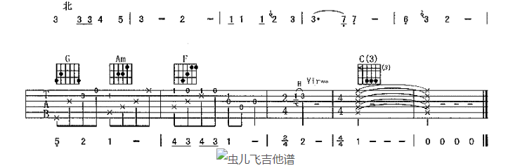 《虫儿飞》郑伊健-C大调音乐网