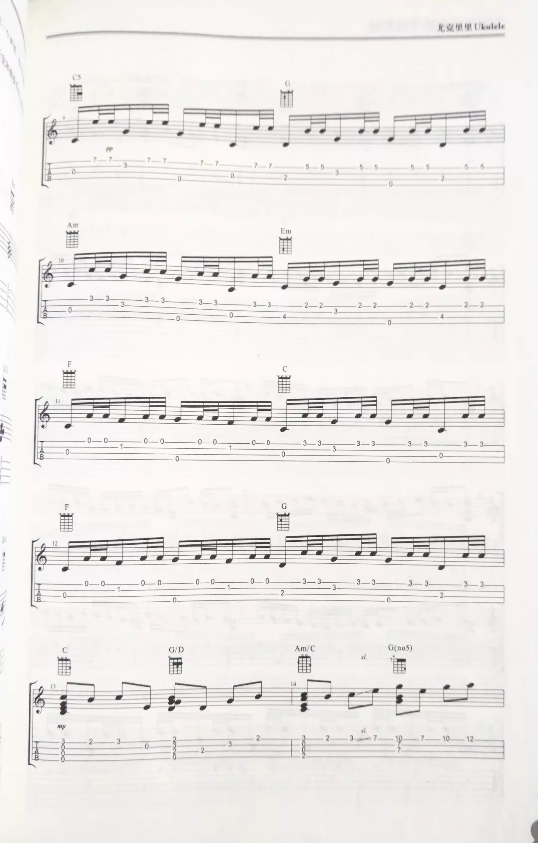 《卡农》ukulele指弹谱-李思言考级版-C大调音乐网