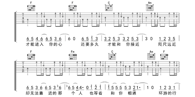 郭顶《水星记》C调吉他谱-C大调音乐网