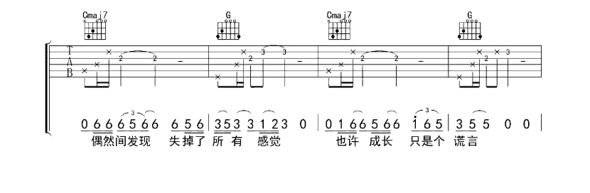 丢火车《如斯》-C大调音乐网