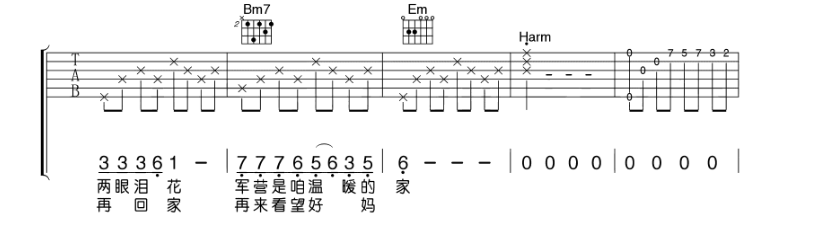 小曾《军中绿花》-C大调音乐网