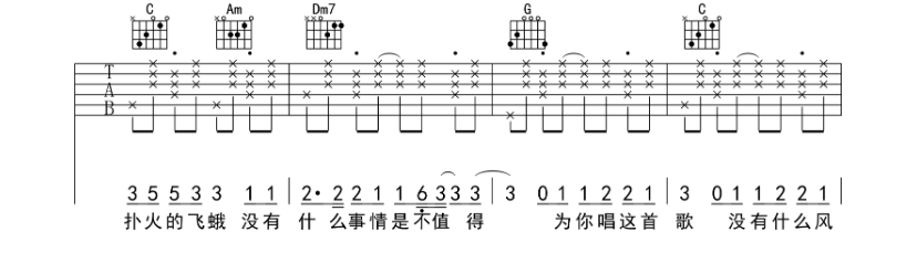 许嵩《有何不可》-C大调音乐网