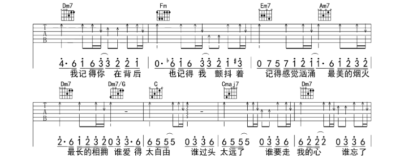 孙燕姿《我怀念的》-C大调音乐网