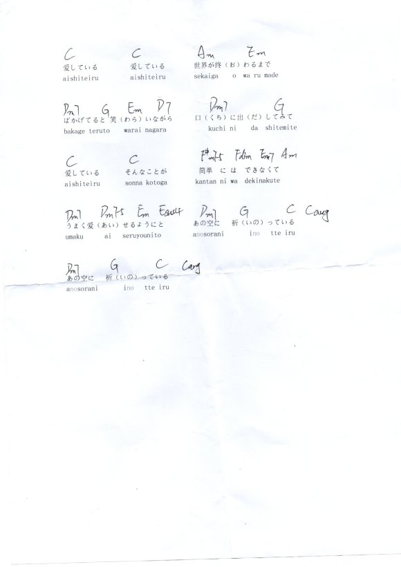 爱してる（夏目友人帐）-C大调音乐网