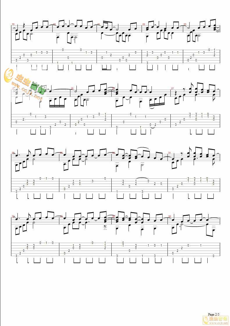 《rightherewaiting独奏完美版》吉他谱-C大调音乐网