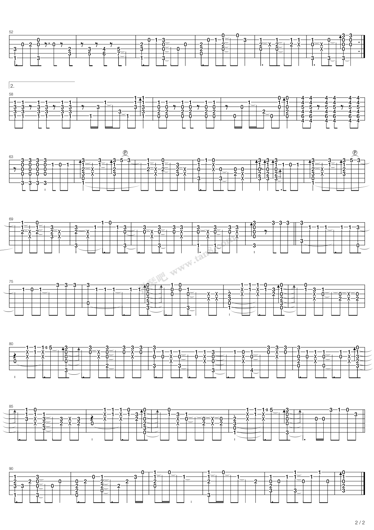 《轻音少女(K-ON) - 私の恋はホツキス(私恋订书机) ...》吉他谱-C大调音乐网