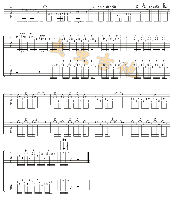 《Hotel California 加州旅馆吉他谱》吉他谱-C大调音乐网