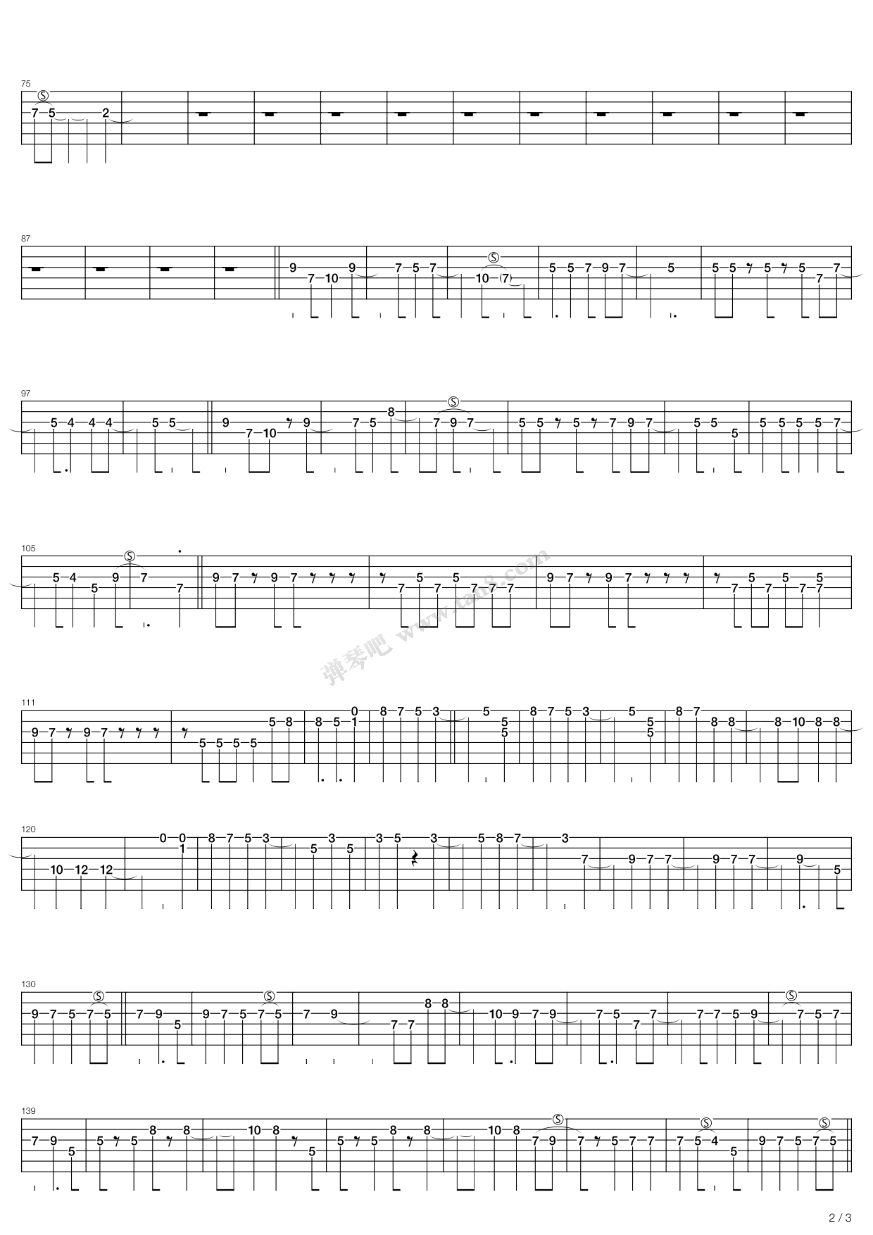 《The Beginning》吉他谱-C大调音乐网