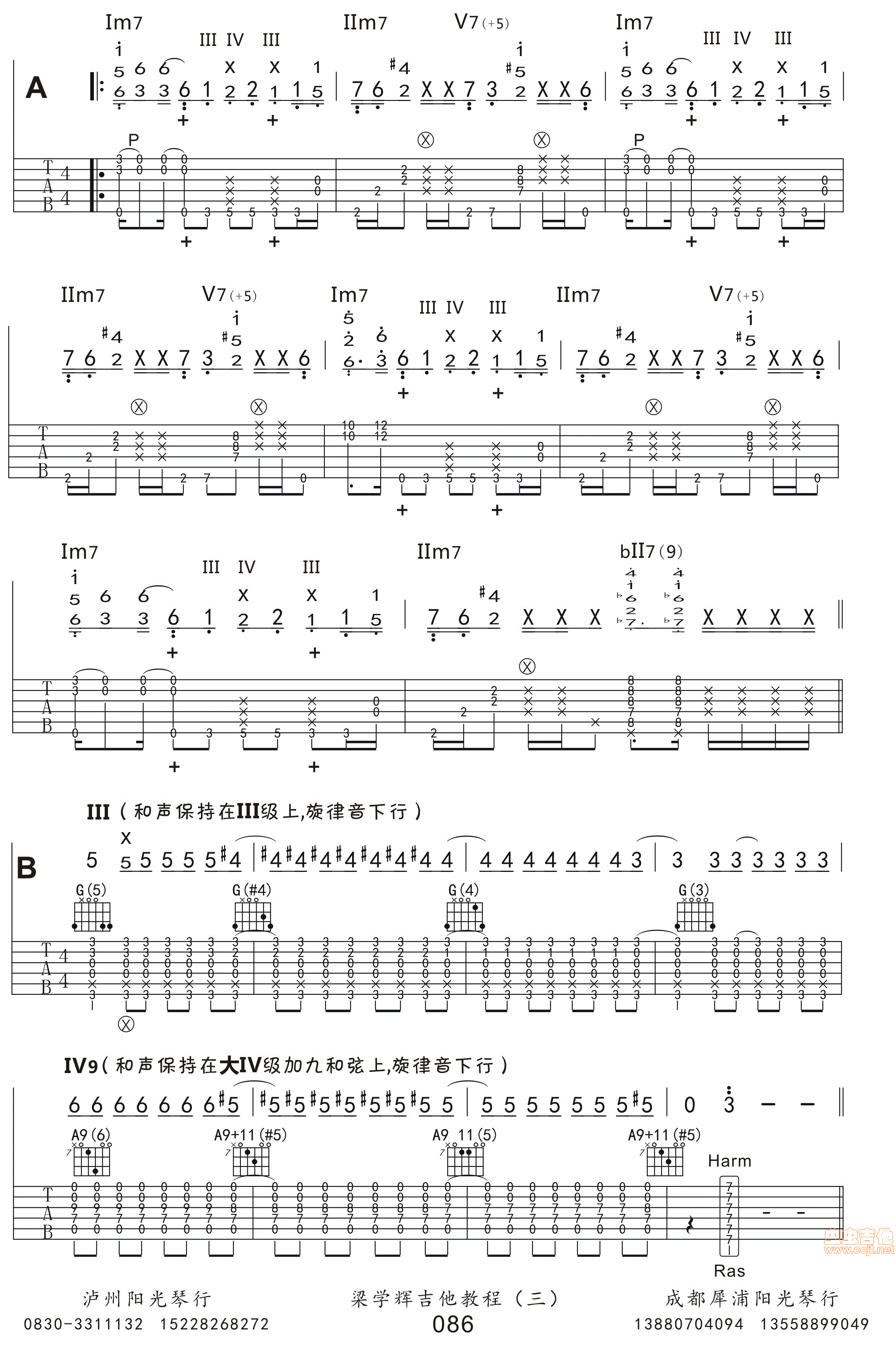 整理的 押尾桑 Fight 高清图片谱（带讲解）-C大调音乐网