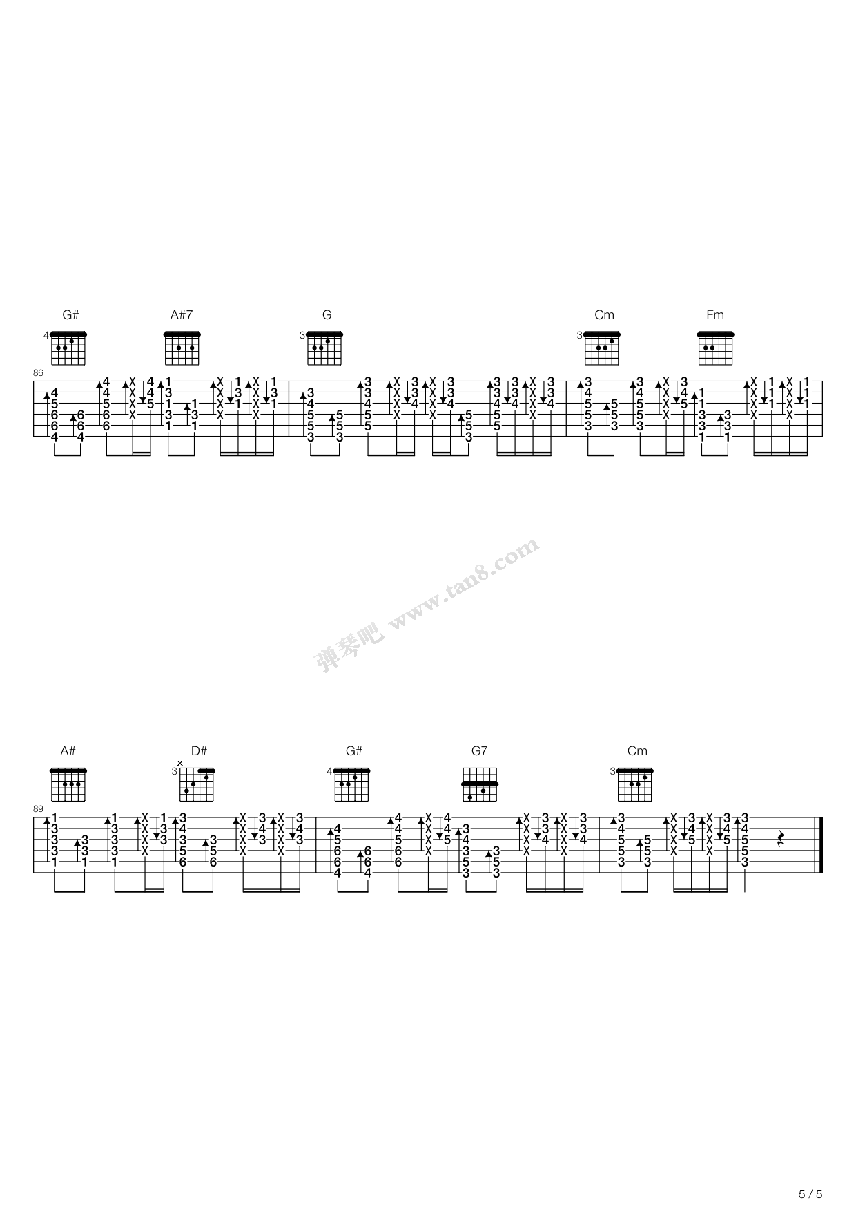 《爱我就跟我走》吉他谱-C大调音乐网